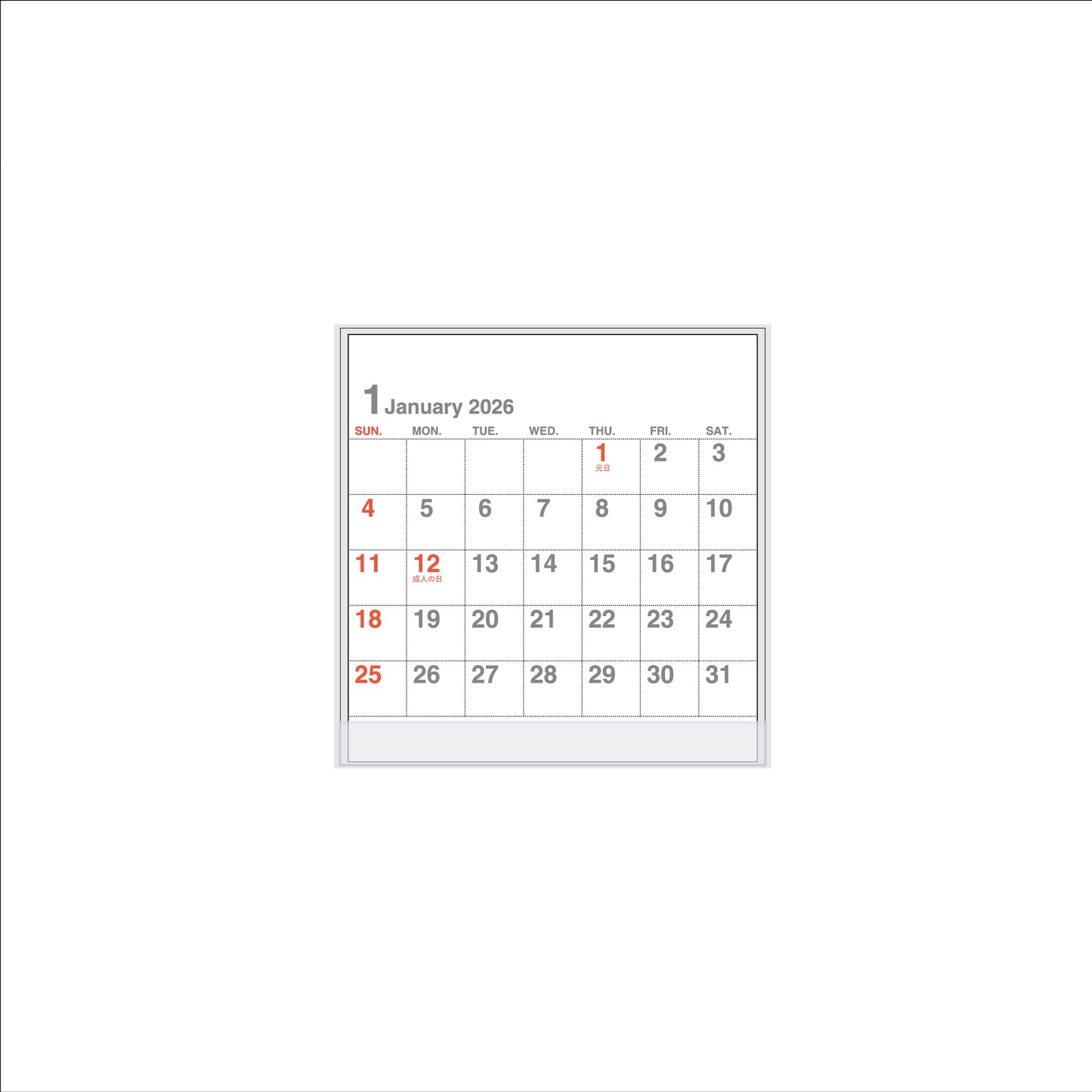 【NEW】【9月13日発売予定】2026年 卓上カレンダー 1月始まり FD クレール CT-510