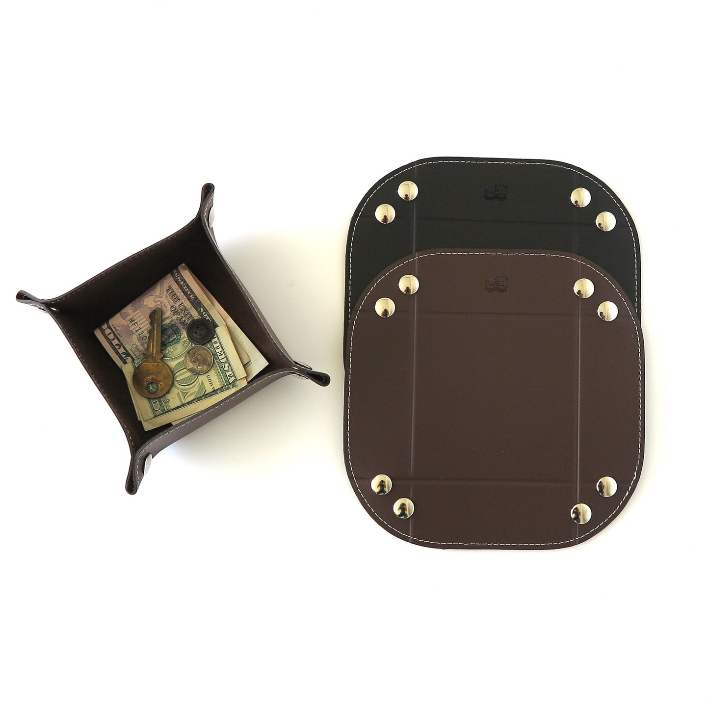 Recycle leather Tray M / リサイクルレザー トレー M