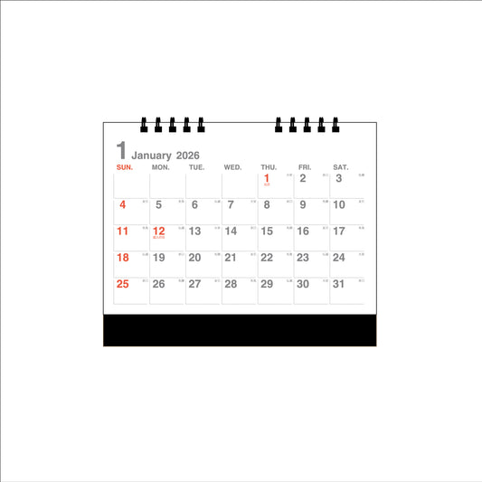 【NEW】【9月13日発売予定】2026年 卓上カレンダー 1月始まり B6 クレール CT-508