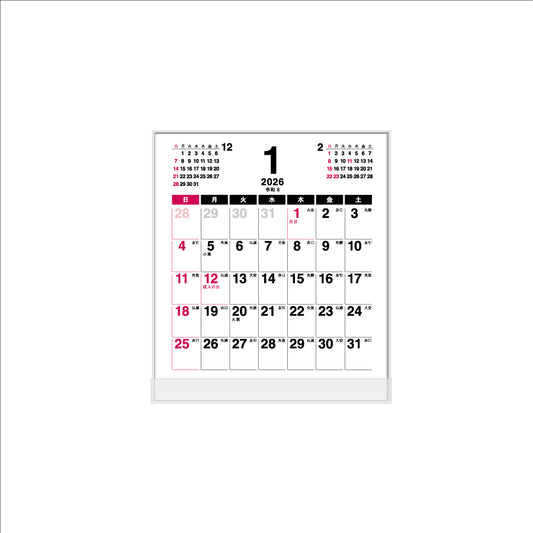 【9月13日発売予定】2026年 卓上カレンダー 1月始まり CD メイト CT-581