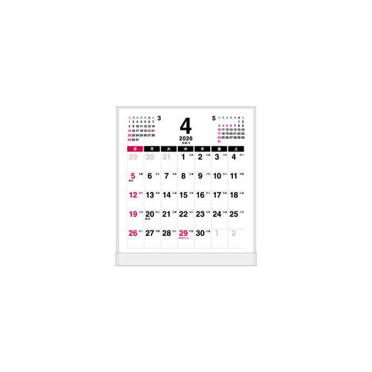 2026年 卓上カレンダー 4月始まり FD メイト CTN-582