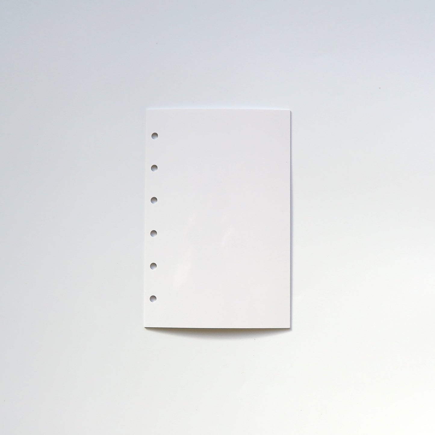 B7 ミニ 6穴リフィル シール台紙 白無地