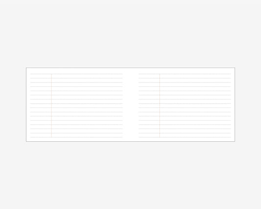 NB note - M (NBノート - M ) リフィル 6mm 横罫