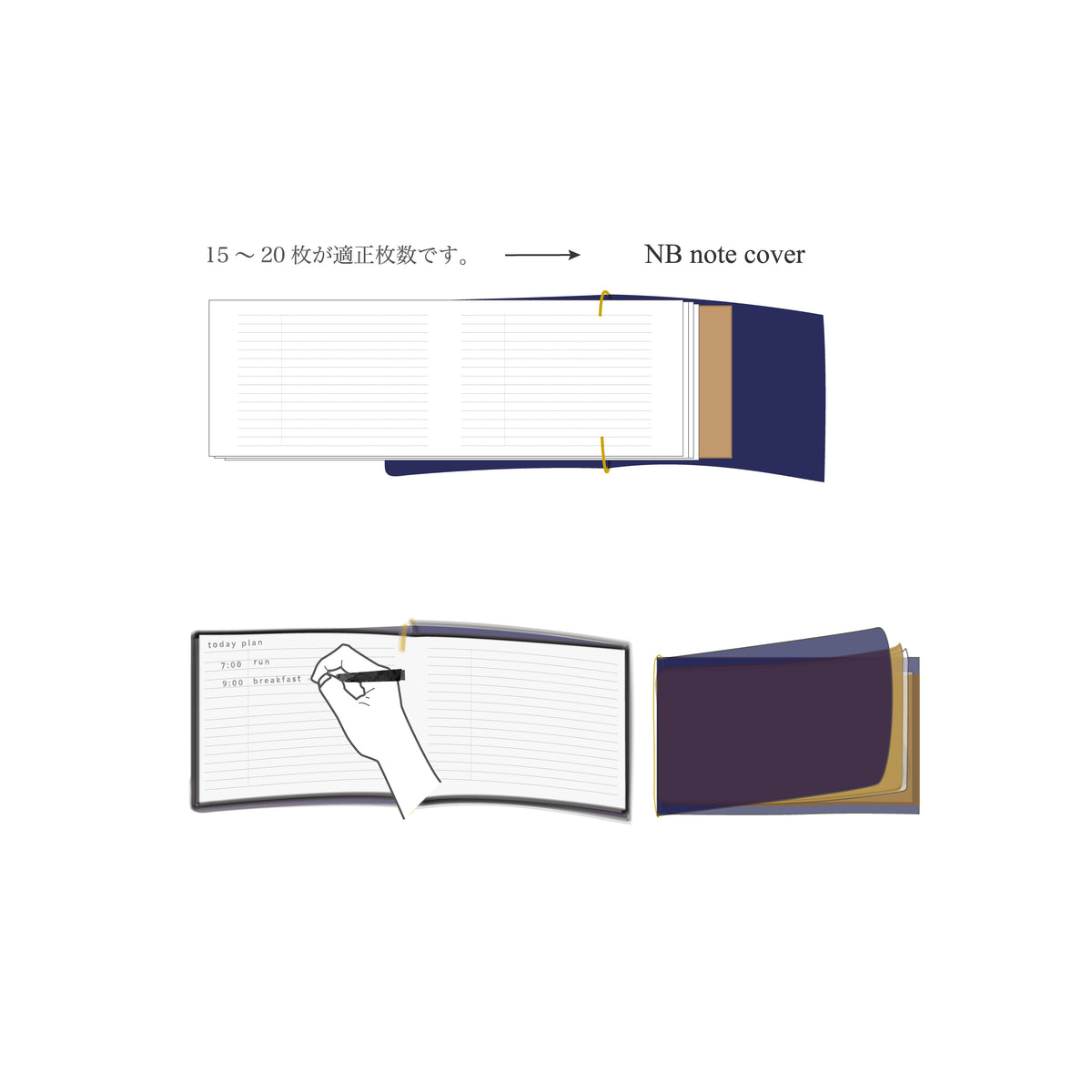 Nb Note NB note - M (NBノート - M ) リフィル 6mm 横罫 – N.planning